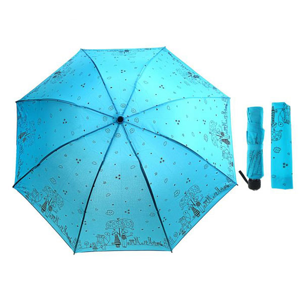 Зонт для фотосессии "Парочка" (голубой, механический)