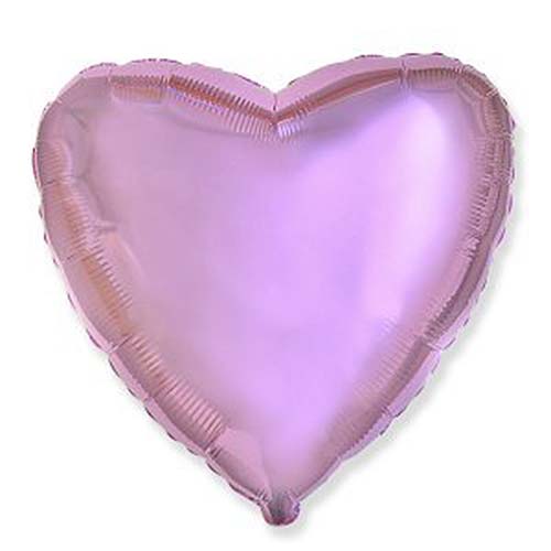 Фольгированный шар Сердечко, 45 см (розовый)