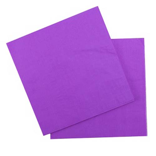 Бумажные салфетки (12 шт, 33 см) (фиолетовый)
