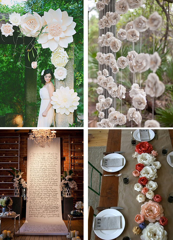 Полезные статьи :: Свадебные украшения из бумаги: не дорого и красиво!